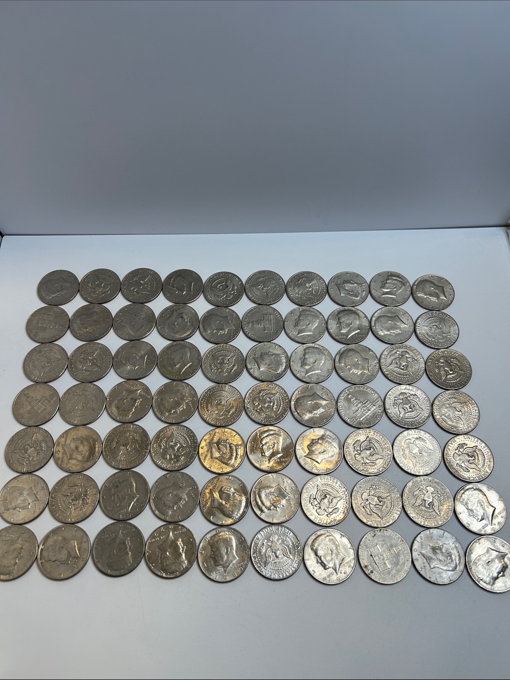 Large Estate Sale Kennedy Half Dollars Coin Lot Face Value $35 Coin Collection